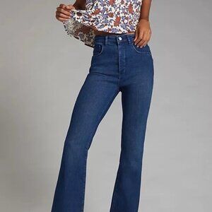 Anthropologie Pilcro Sz 28 The Icon Dark Wash Flare Denim Jeans
